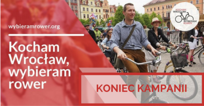 Podsumowanie kampanii „Kocham Wrocław, wybieram rower”