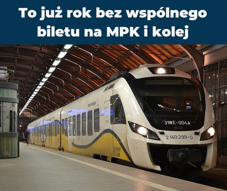Wolne tramwaje i wspólny bilet na kolej i MPK
